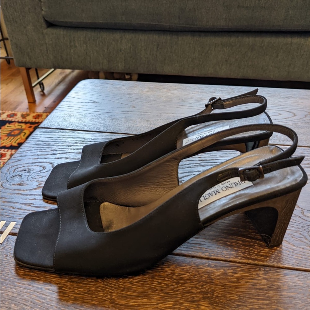 Vintage Bruno Magli Slimgbacks with Mirrored Heel